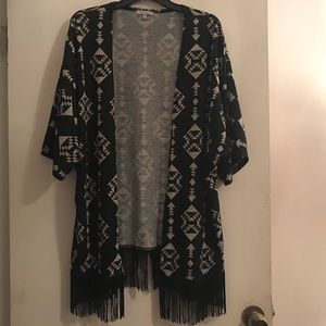Short sleeve kimono